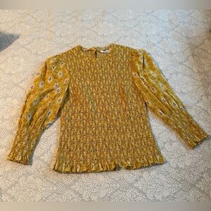 Excellent Condition Veronica Beard Floral Blouse Size 6